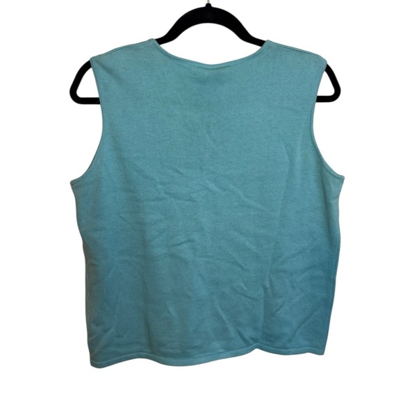 Nwt Ralph Lauren Golf Teal Cashmere Blend Sweater Tank - Picture 2 of 4